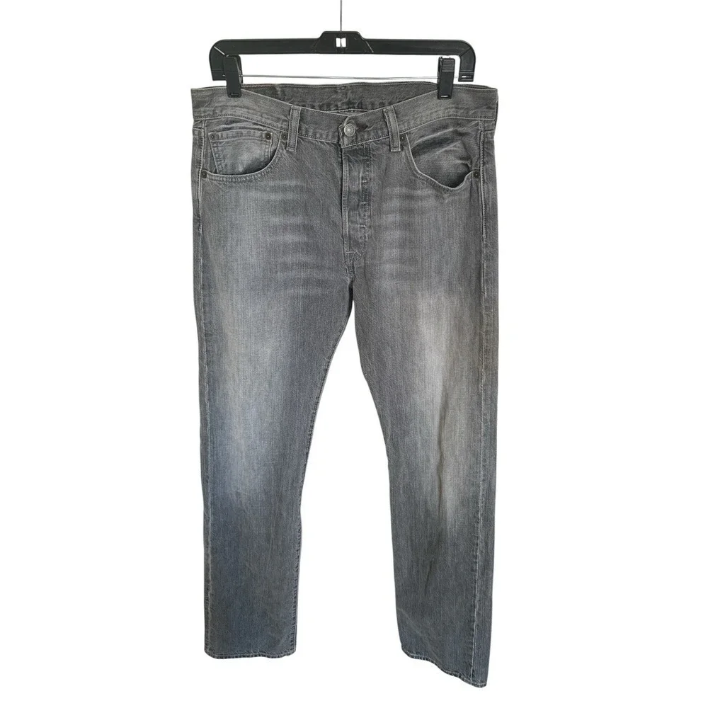 Levi's 501 men's pants, size 33x34, gray, 100% cotton